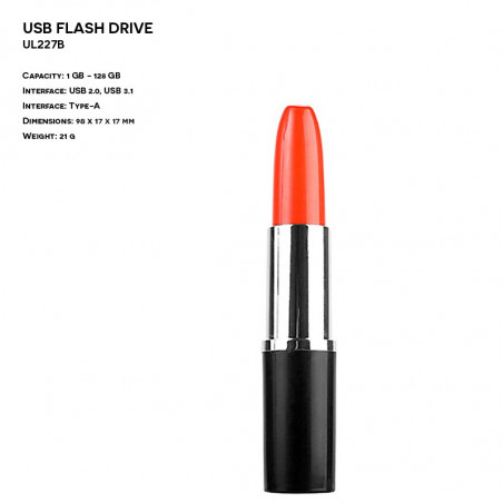 Pendrive ER POMADKA UL227B Plastikowo - Metalowy