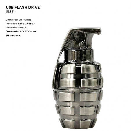 Metal ER GRENADE UL321 Pendrive