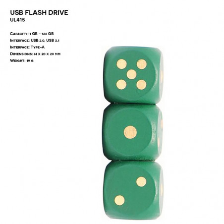 Pendrive ER KOSTKA UL415 Drewniany