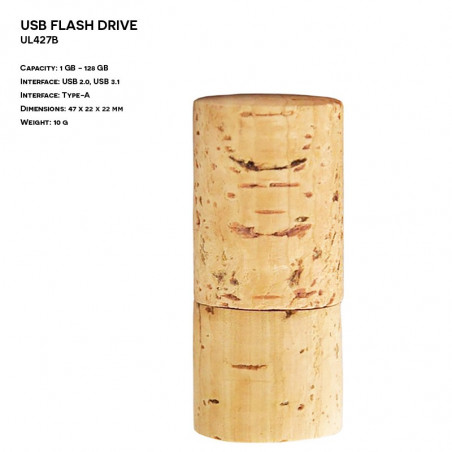 Pendrive ER KOREK UL427B Drewniany