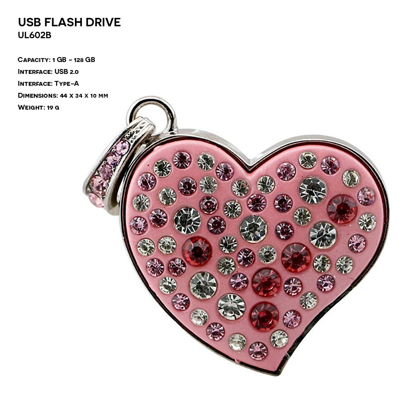 Jewelry ER HEART UL602B Pendrive