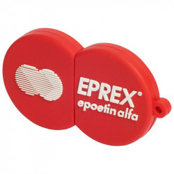 Pamięć USB w kształcie logo. Pendrive 2D na którym umieszczono wypukłe logo firmy.