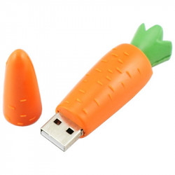 Pamięć USB marchew. Pendrive w kształcie marchewki.