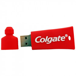 Pamięć USB o kształcie tubki pasty do zębów.