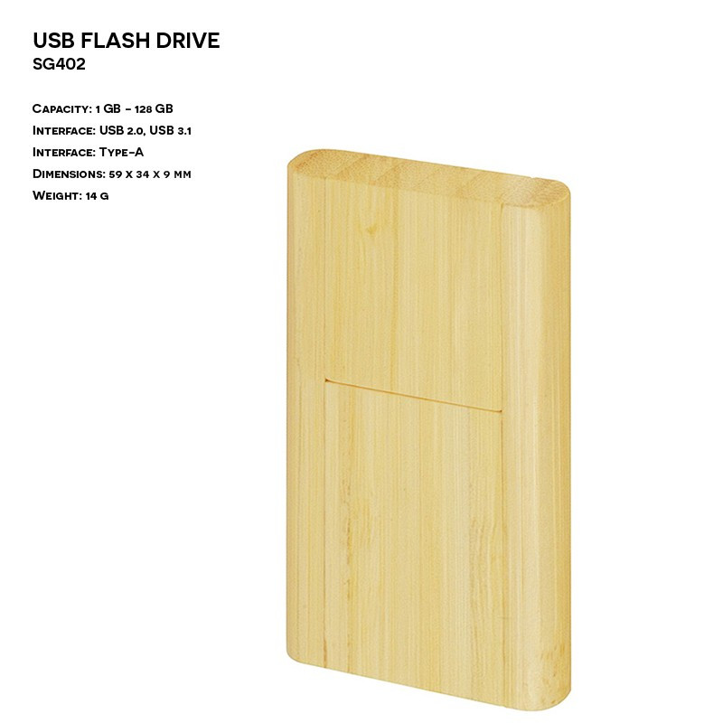 Wooden ER SWING SG402 promotional Pendrive