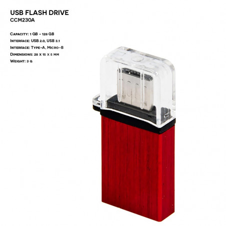 Pendrive ER CLASSIC CCM230A MICRO B Plastikowo - Metalowy
