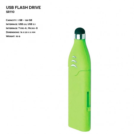 Pendrive ER SLIDER SR110 MICRO B Plastikowy