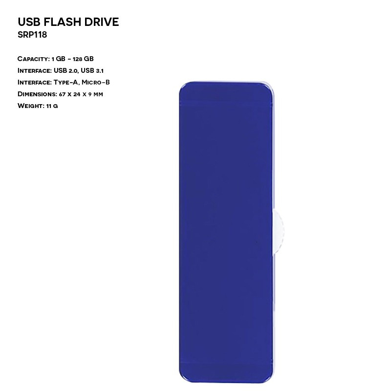 Pendrive OTG ER SLIDER SRP118 MICRO B Plastikowy