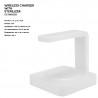 Ładowarka Bezprzewodowa ze Sterylizatorem ER CLASSIC CC1WC003 QI UV-C Plastikowa