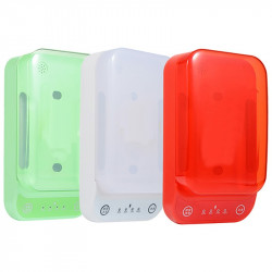 Sterylizator z Power Bankiem i Ładowarką Bezprzewodową oraz Głośnikiem Bezprzewodowym ER CLASSIC CC1UVS008 UV-C QI BT Plastikowy