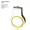 Plastic - Metal ER TWIST with flashlight TTM209 Pendrive