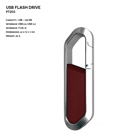 Plastic - Metal ER KEYCHAIN PT203 Pendrive