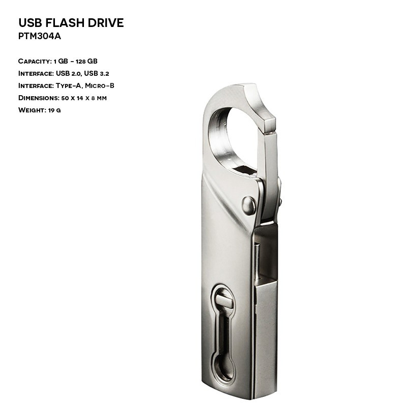 Metal ER OTG KEYCHAIN PTM304A MICRO B Pendrive