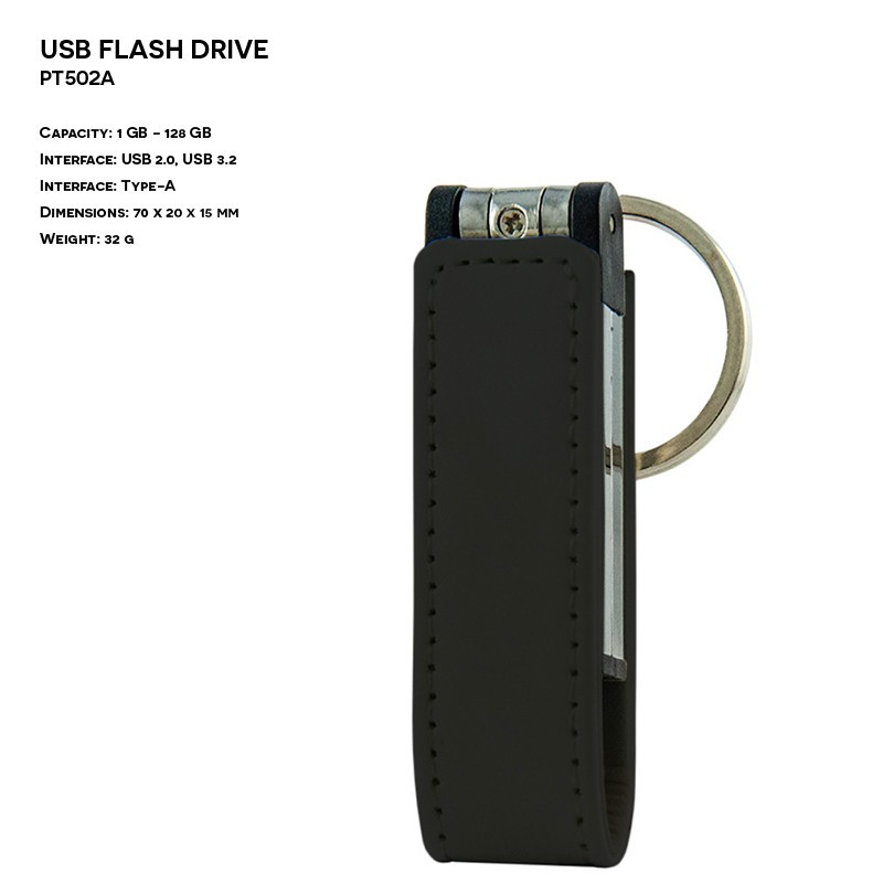 Leather - Metal ER KEYCHAIN PT3502 Pendrive