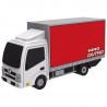 Portable Bluetooth speaker in the shape of a truck on request.