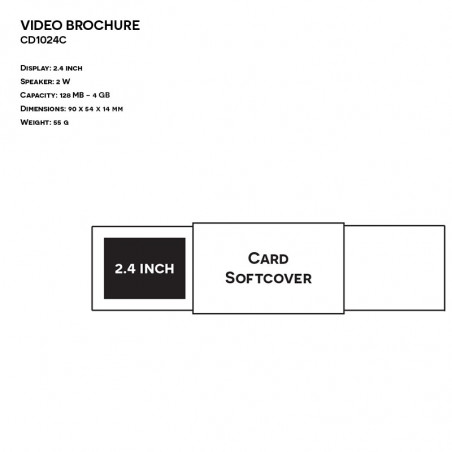 Paper ER CARD CD1024C 2.4 INCH Video Brochure