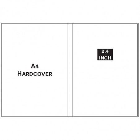 Paper ER A4 PORTRAIT A4PP1024 2.4 INCH HARDCOVER Video Brochure
