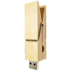 Wooden ER CLIP UL424 Pendrive