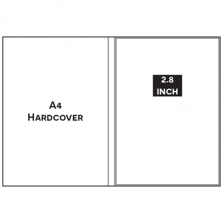 Paper ER A4 PORTRAIT A4PP1028 2.8 INCH HARDCOVER Video Brochure
