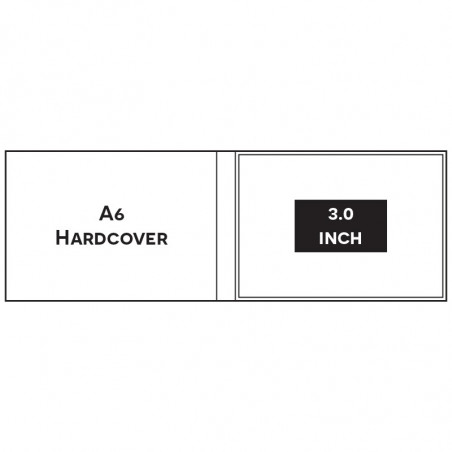 Paper ER A6 LANDSCAPE A6LP1030 3.0 INCH HARDCOVER Video Brochure