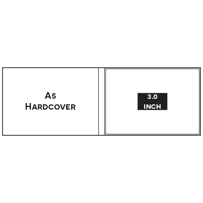 Paper ER A5 LANDSCAPE A5LP1030 3.0 INCH HARDCOVER Video Brochure