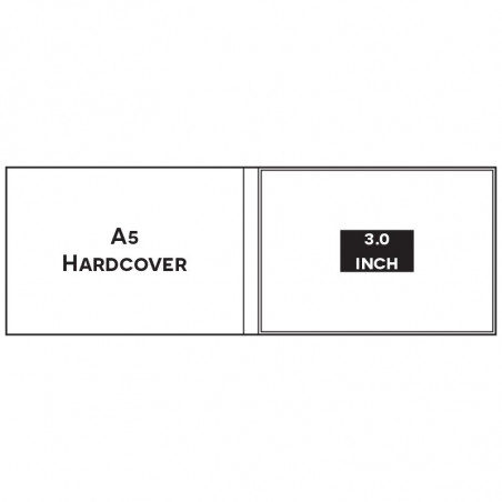 Paper ER A5 LANDSCAPE A5LP1030 3.0 INCH HARDCOVER Video Brochure