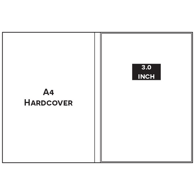 Paper ER A4 PORTRAIT A4PP1030 3.0 INCH HARDCOVER Video Brochure