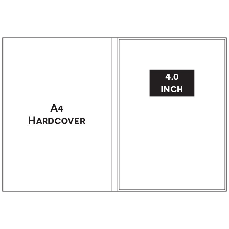 Paper ER A4 PORTRAIT A4PP1040 4.0 INCH HARDCOVER Video Brochure