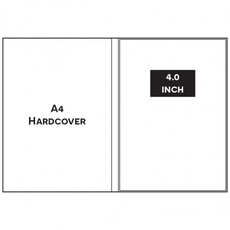 Paper ER A4 PORTRAIT A4PP1040 4.0 INCH HARDCOVER Video Brochure