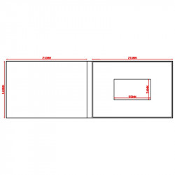 Paper ER A5 LANDSCAPE A5LP1043B 4.3 INCH TOUCHSCREEN HARDCOVER Video Brochure