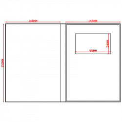 Paper ER A5 PORTRAIT A5PP1043B 4.3 INCH TOUCHSCREEN HARDCOVER Video Brochure