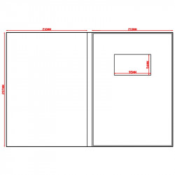Paper ER A4 PORTRAIT A4PP1043B 4.3 INCH TOUCHSCREEN HARDCOVER Video Brochure