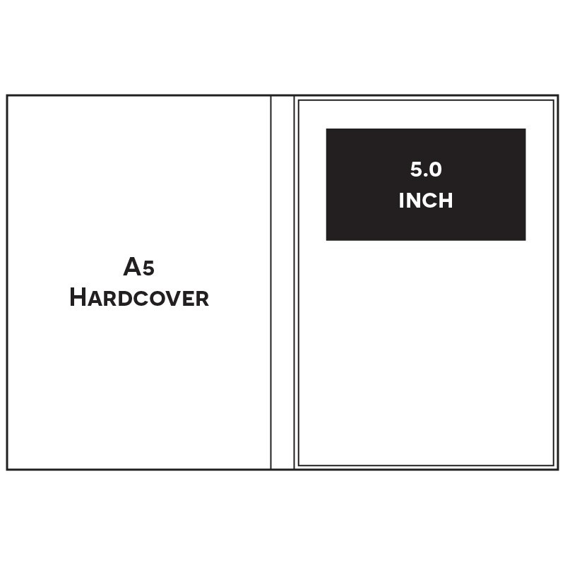 Paper ER A5 PORTRAIT A5PP1050A 5.0 INCH HARDCOVER Video Brochure