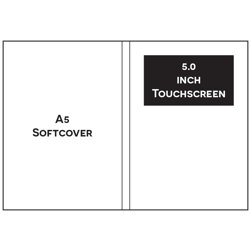 Paper ER A5 PORTRAIT A5P1050B 5.0 INCH TOUCHSCREEN Video Brochure