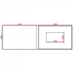 Paper ER A5 LANDSCAPE A5LP1050B 5.0 INCH TOUCHSCREEN HARDCOVER Video Brochure