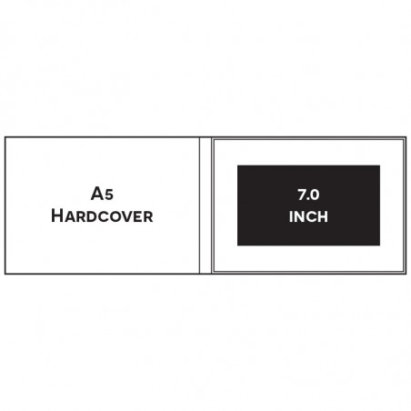 Paper ER A5 LANDSCAPE A5LP1070A 7.0 INCH HARDCOVER Video Brochure