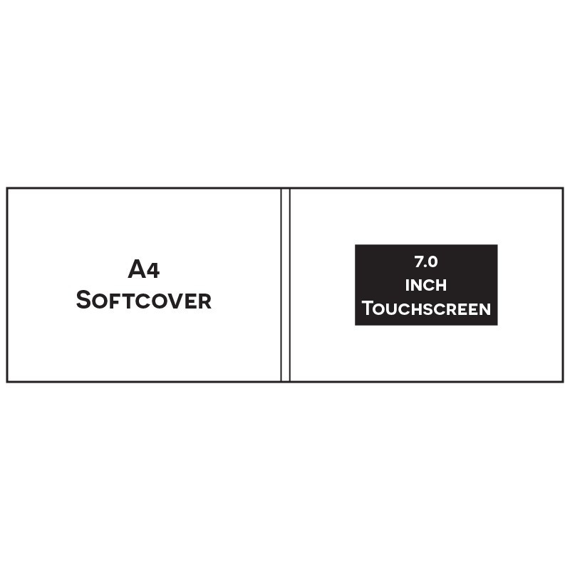 Paper ER A4 LANDSCAPE A4L1070B 7.0 INCH TOUCHSCREEN Video Brochure