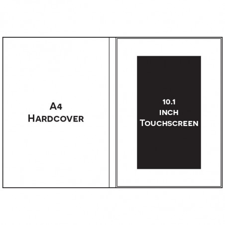 Paper ER A4 PORTRAIT A4PP10101B 10.1 INCH TOUCHSCREEN HARDCOVER Video Brochure