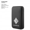 Plastic ER CLASSIC CC1P1017L Power Bank with luminous logo