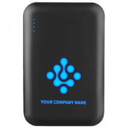 Plastic ER CLASSIC CC1P1017L Power Bank with luminous logo