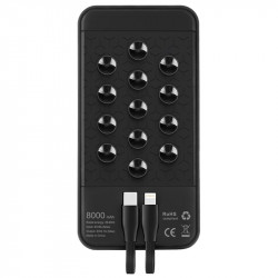 Power Bank z Ładowarką Bezprzewodową ER CLASSIC CC1P1028L QI Plastikowy
