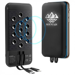Power Bank z Ładowarką Bezprzewodową ER CLASSIC CC1P1028L QI Plastikowy