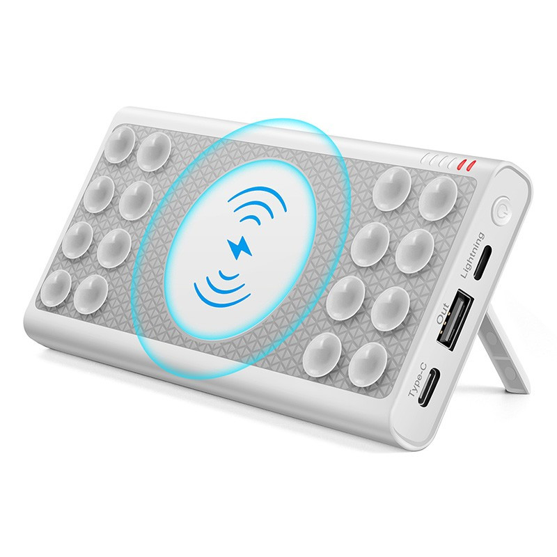 Power Bank z Ładowarką Bezprzewodową ER CLASSIC CC1PW01 QI Plastikowy