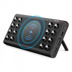 Bezprzewodowy Power Bank z podświetlanym logo ER CLASSIC CC1PW01L QI
