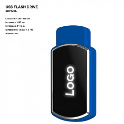 Plastic ER SLIDER SRP123L glowing logo Pendrive