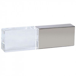 Pendrive ER CLASSIC CC3910L Metalowo - Szklany z podświetlanym logo