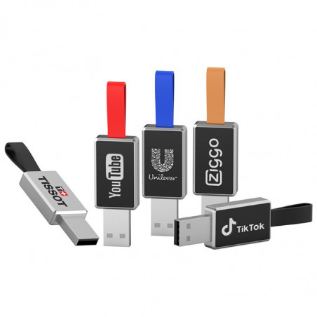 Pamięć USB z podświetlanym logo ER CLASSIC CCP383L Metalowy