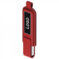 Leather Promotional Pendrive with backlit logo ER CLASSIC CCP515L