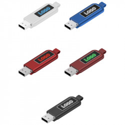 Leather Promotional Pendrive with backlit logo ER CLASSIC CCP515L