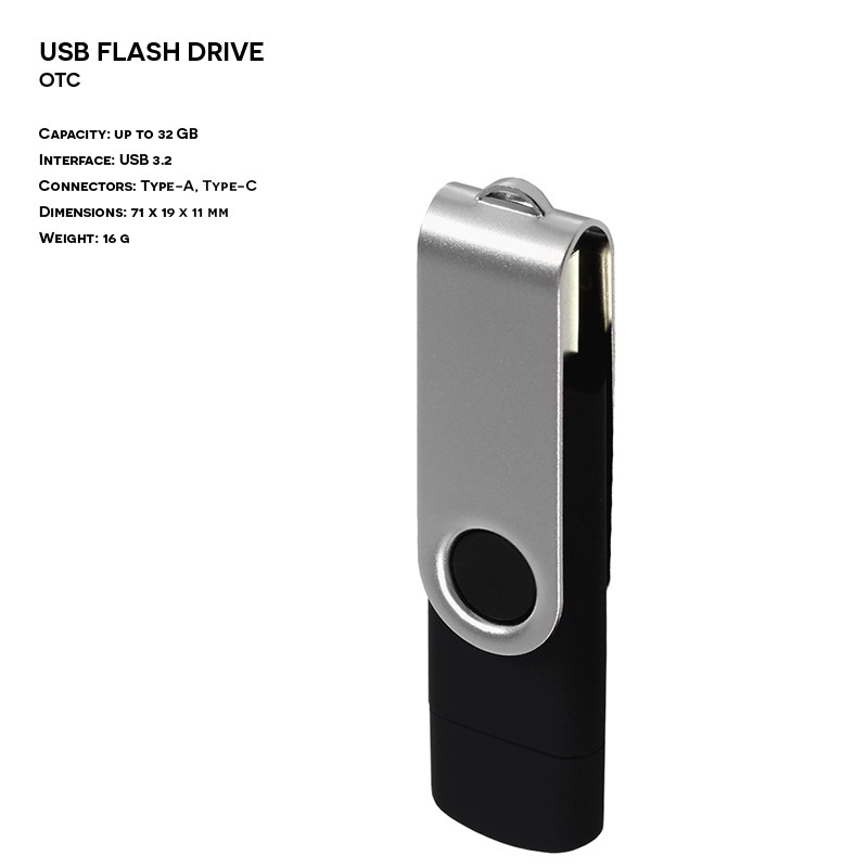 Plastic - Metal GOODRAM OTC TYPE C Twister Pendrive